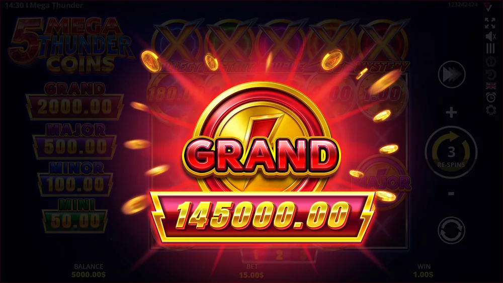 Meine Session, Bildschirm für Bildschirm — 5 Mega Thunder Coins screenshot 3 of 4